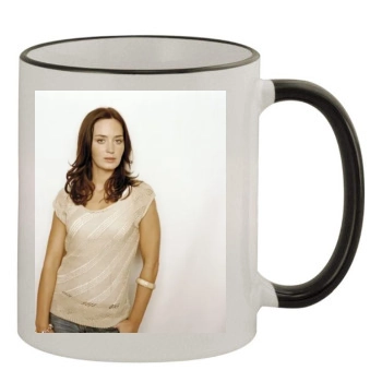 Emily Blunt 11oz Colored Rim & Handle Mug