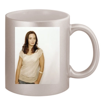 Emily Blunt 11oz Metallic Silver Mug