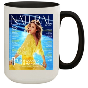 Emily Blunt 15oz Colored Inner & Handle Mug