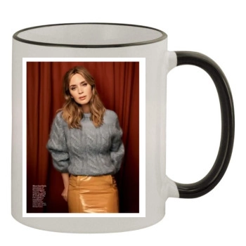 Emily Blunt 11oz Colored Rim & Handle Mug