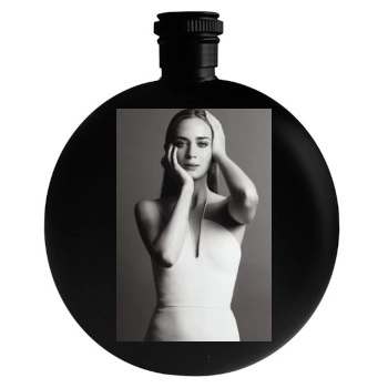 Emily Blunt Round Flask