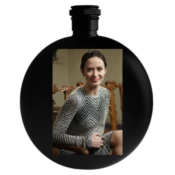 Emily Blunt Round Flask