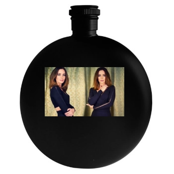 Emily Blunt Round Flask