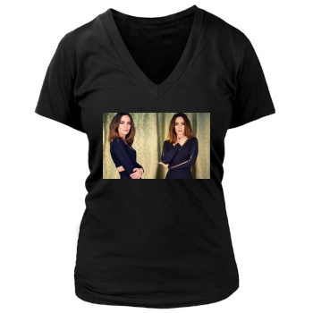 Emily Blunt Women's Deep V-Neck TShirt