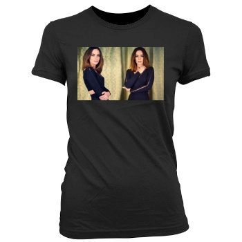 Emily Blunt Women's Junior Cut Crewneck T-Shirt