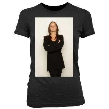 Emily Blunt Women's Junior Cut Crewneck T-Shirt