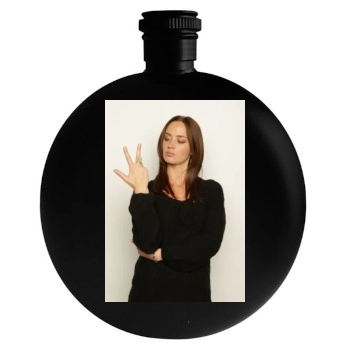 Emily Blunt Round Flask