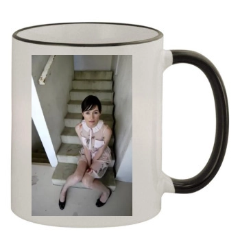Emily Mortimer 11oz Colored Rim & Handle Mug