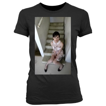 Emily Mortimer Women's Junior Cut Crewneck T-Shirt