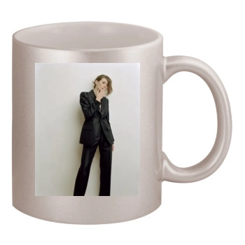 Emily Mortimer 11oz Metallic Silver Mug