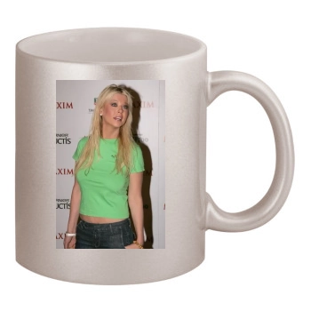 Tara Reid 11oz Metallic Silver Mug