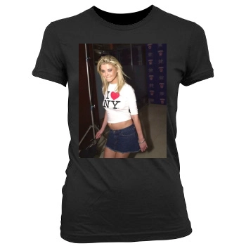 Tara Reid Women's Junior Cut Crewneck T-Shirt