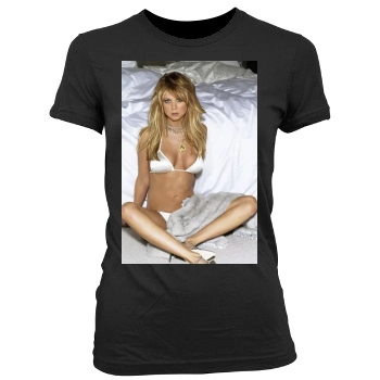 Tara Reid Women's Junior Cut Crewneck T-Shirt