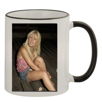 Tara Reid 11oz Colored Rim & Handle Mug