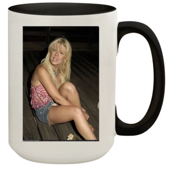 Tara Reid 15oz Colored Inner & Handle Mug