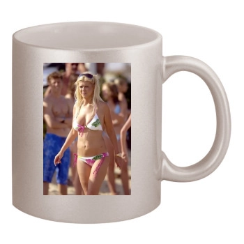 Tara Reid 11oz Metallic Silver Mug