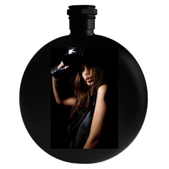 Emily Ratajkowski Round Flask