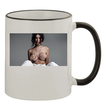 Emily Ratajkowski 11oz Colored Rim & Handle Mug