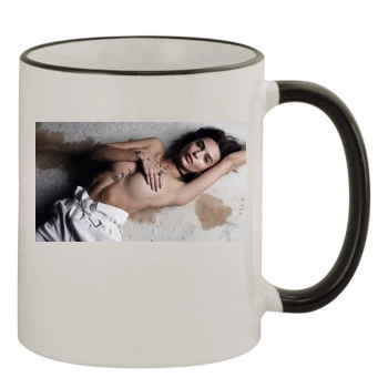 Emily Ratajkowski 11oz Colored Rim & Handle Mug