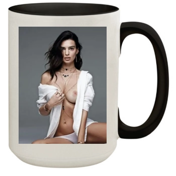 Emily Ratajkowski 15oz Colored Inner & Handle Mug