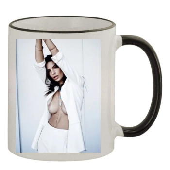 Emily Ratajkowski 11oz Colored Rim & Handle Mug