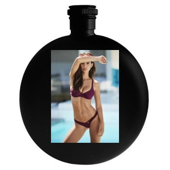 Emily Ratajkowski Round Flask