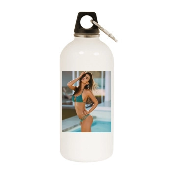 Emily Ratajkowski White Water Bottle With Carabiner