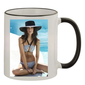 Emily Ratajkowski 11oz Colored Rim & Handle Mug