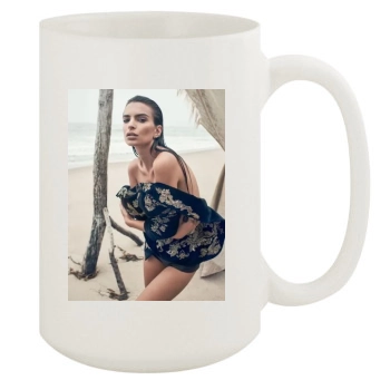 Emily Ratajkowski 15oz White Mug