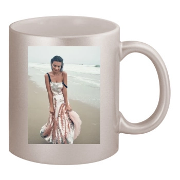 Emily Ratajkowski 11oz Metallic Silver Mug