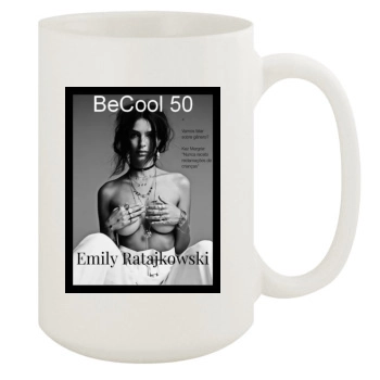 Emily Ratajkowski 15oz White Mug