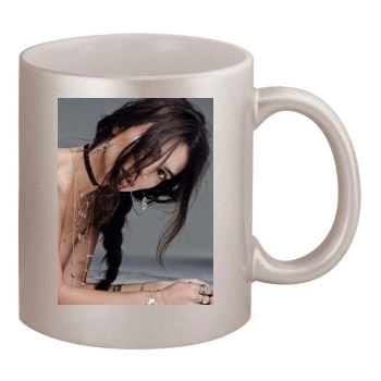 Emily Ratajkowski 11oz Metallic Silver Mug