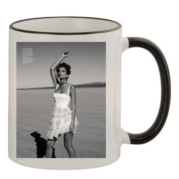 Emily Ratajkowski 11oz Colored Rim & Handle Mug