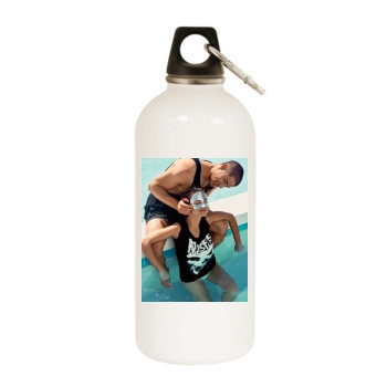 Emily Ratajkowski White Water Bottle With Carabiner