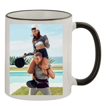 Emily Ratajkowski 11oz Colored Rim & Handle Mug