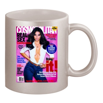 Emily Ratajkowski 11oz Metallic Silver Mug