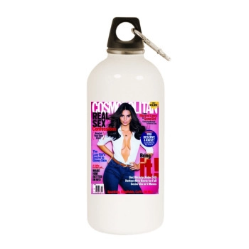 Emily Ratajkowski White Water Bottle With Carabiner