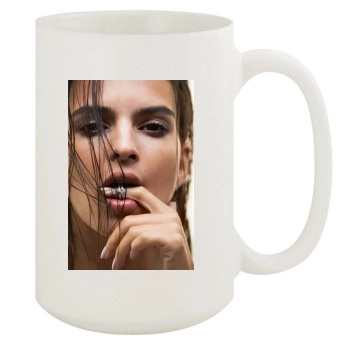 Emily Ratajkowski 15oz White Mug