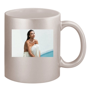 Emily Ratajkowski 11oz Metallic Silver Mug