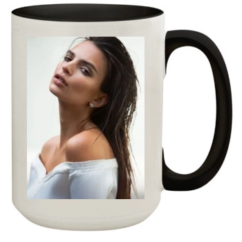 Emily Ratajkowski 15oz Colored Inner & Handle Mug