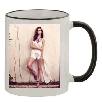 Emily Ratajkowski 11oz Colored Rim & Handle Mug