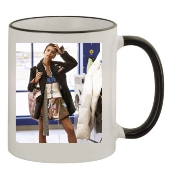 Emily Ratajkowski 11oz Colored Rim & Handle Mug