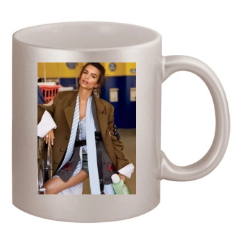 Emily Ratajkowski 11oz Metallic Silver Mug