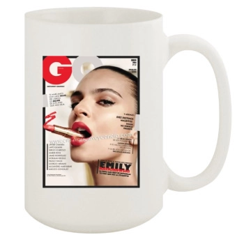 Emily Ratajkowski 15oz White Mug