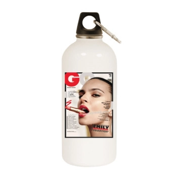 Emily Ratajkowski White Water Bottle With Carabiner