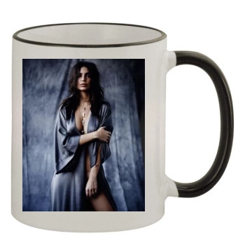 Emily Ratajkowski 11oz Colored Rim & Handle Mug