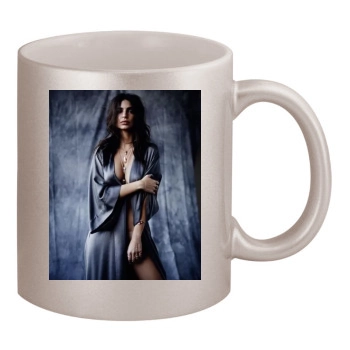 Emily Ratajkowski 11oz Metallic Silver Mug