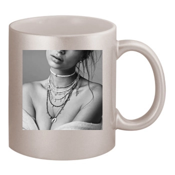 Emily Ratajkowski 11oz Metallic Silver Mug