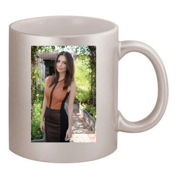 Emily Ratajkowski 11oz Metallic Silver Mug