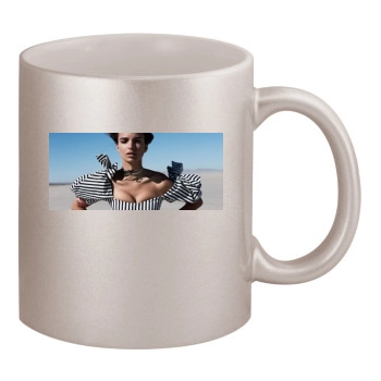 Emily Ratajkowski 11oz Metallic Silver Mug